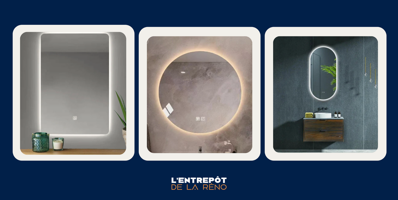 Miroirs DEL: l’accessoire accessible qui métamorphose l’ambiance de votre salle de bain