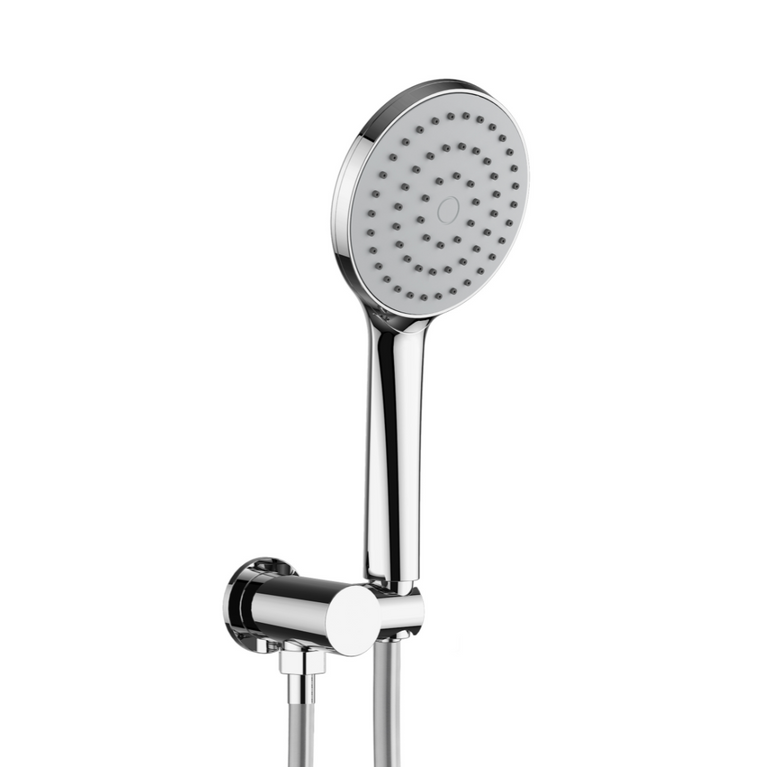 Chrome Round Bath Faucet with Hand Shower