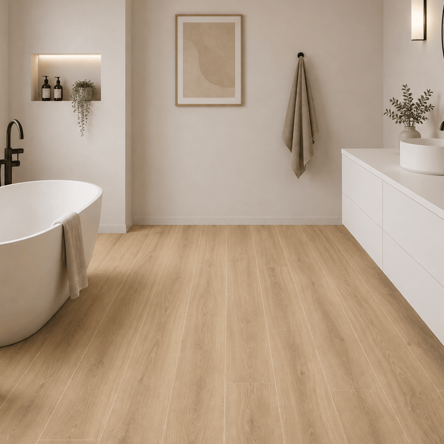Céramique 8x48 Hardwood Latte Mat Texturé