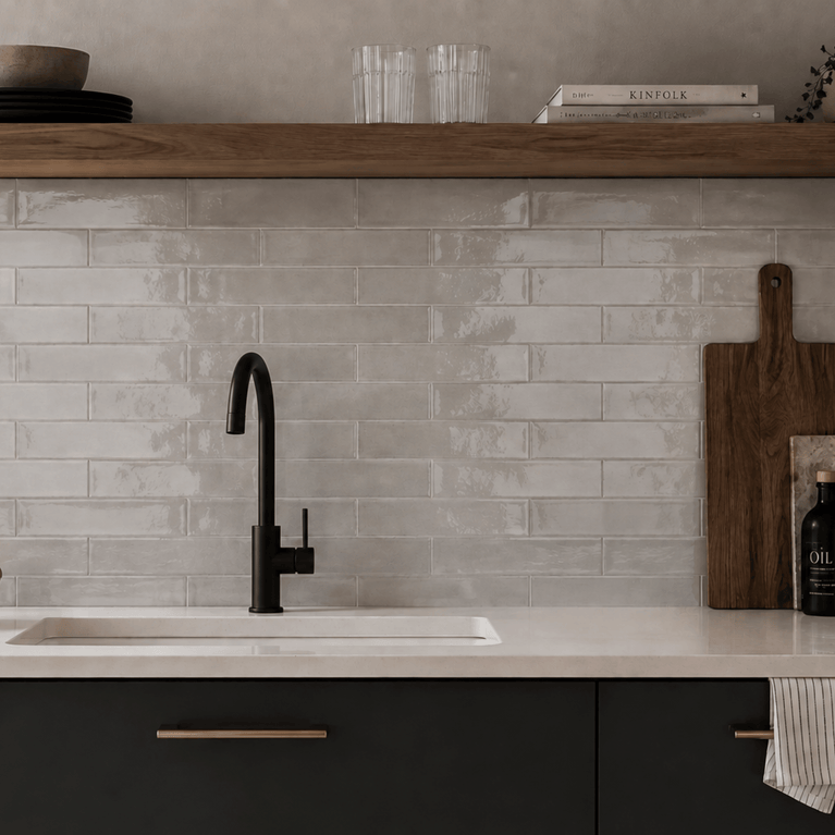 Céramique murale 3x12 Antique Grise Lustré