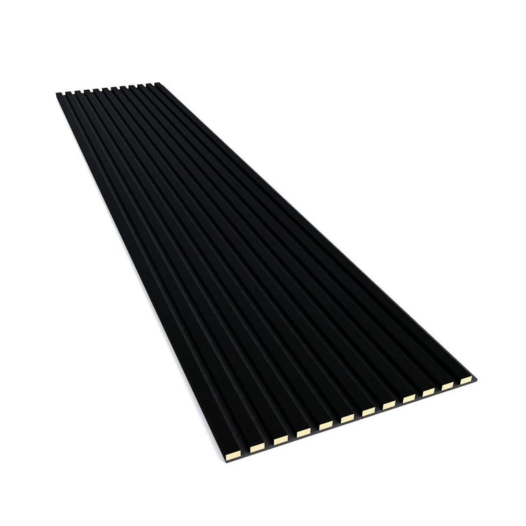 Panneaux acoustiques en latte de bois couleur Eben 24" x 108" | Entrepôt de la Réno