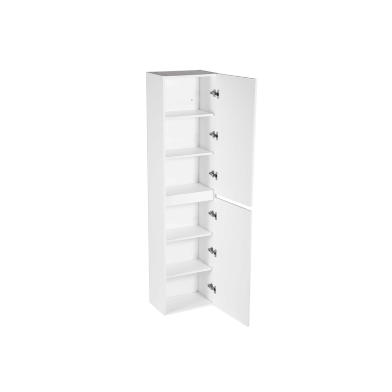 Satin White 18" x 72" Bathroom Storage Cabinet