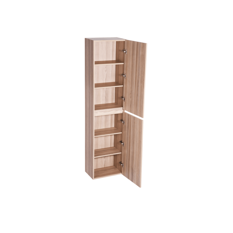 Natural Wood 18" x 72" Bathroom Storage Cabinet