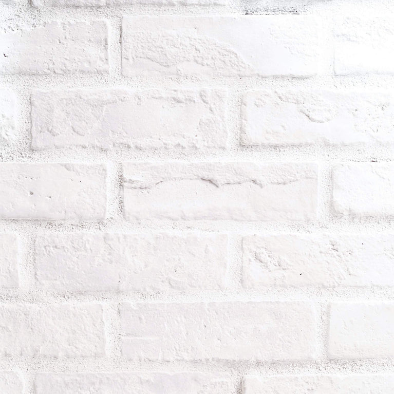 Briquette décorative blanche