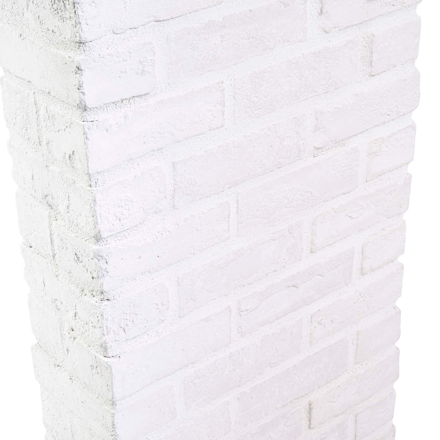 Briquette décorative blanche