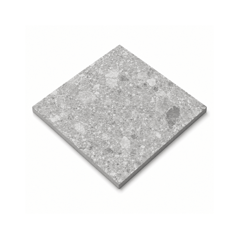Tuile Extérieure 24x24 Terrazzo Grigio Mat