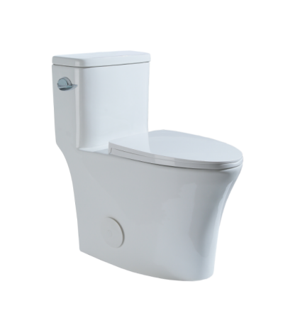 Toilette monobloc allongée | Entrepôt de la Réno