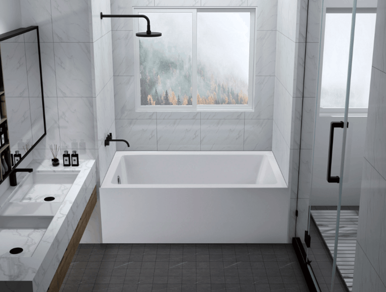 Bain en alcôve Côté gauche 60" X 32" | Entrepôt de la Réno