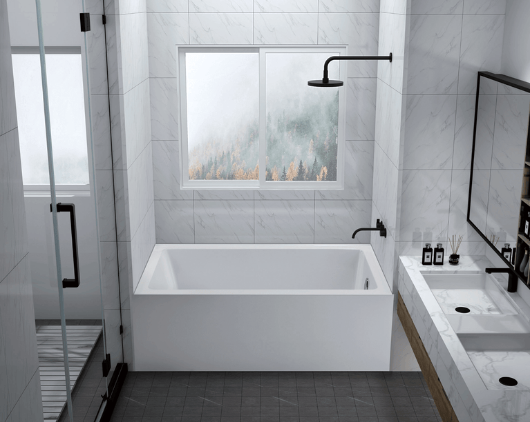 Bain en alcôve Côté Droit 60" X 32" | Entrepôt de la Réno