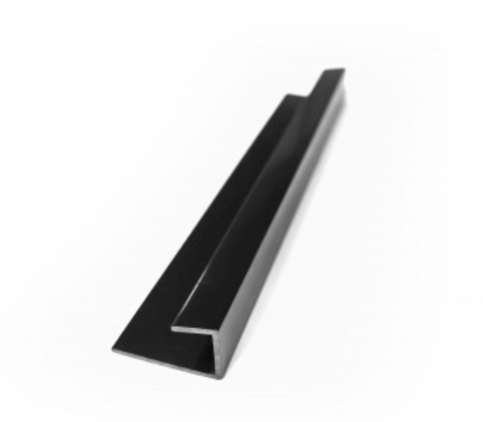 Moulure de finition en PVC noire | Entrepôt de la Réno