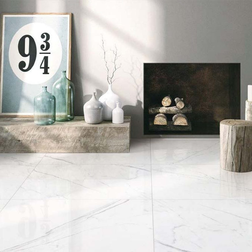 Céramique 24X24 blanc - Fiore | Entrepôt de la Réno