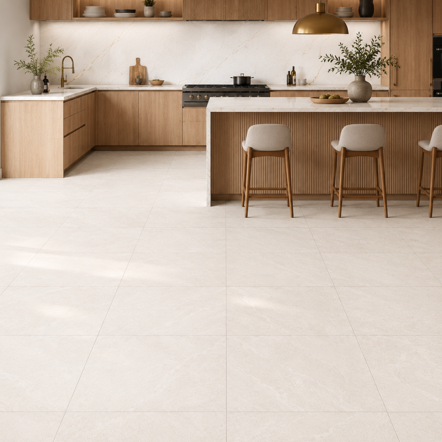 Céramique 24x24 Nova Strata Ivory Mat