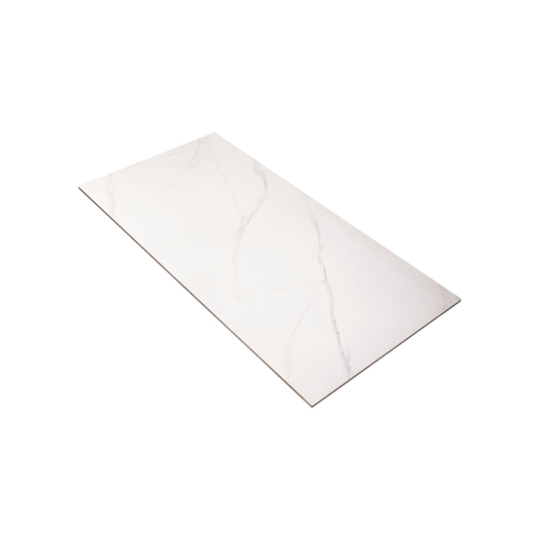 Céramique 24x48 effet marbre luxe - Blanche