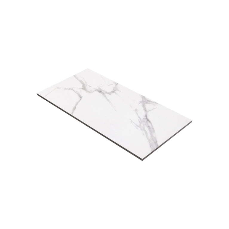 Polished white ceramic - Calacatta Cielo