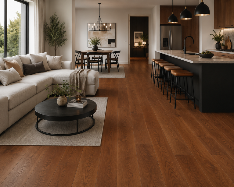 White Oak Engineered Flooring - Vintage Grade - Bronze