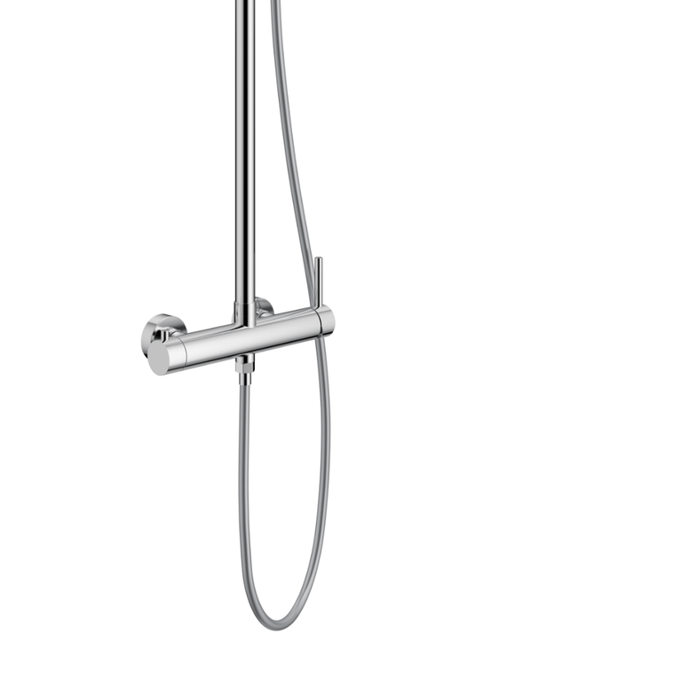 Round Shower Column - Chrome