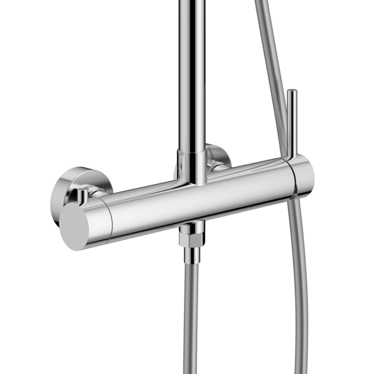 Round Shower Column - Chrome