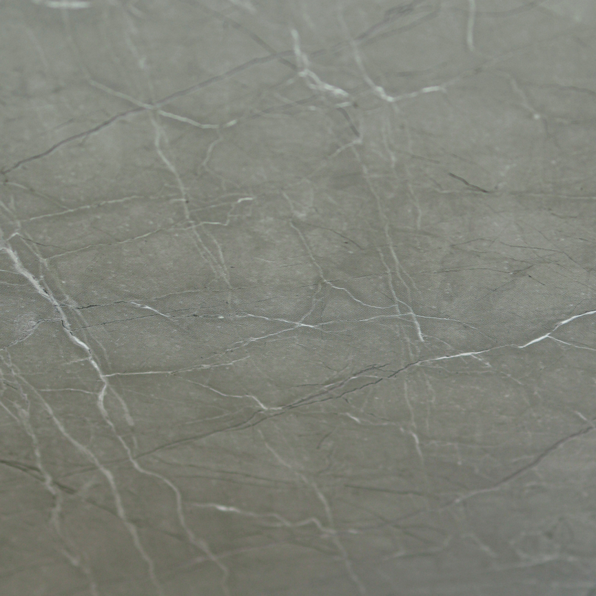 Mur de douche en PVC effet marbre gris foncé lustré 48 po x 96 po