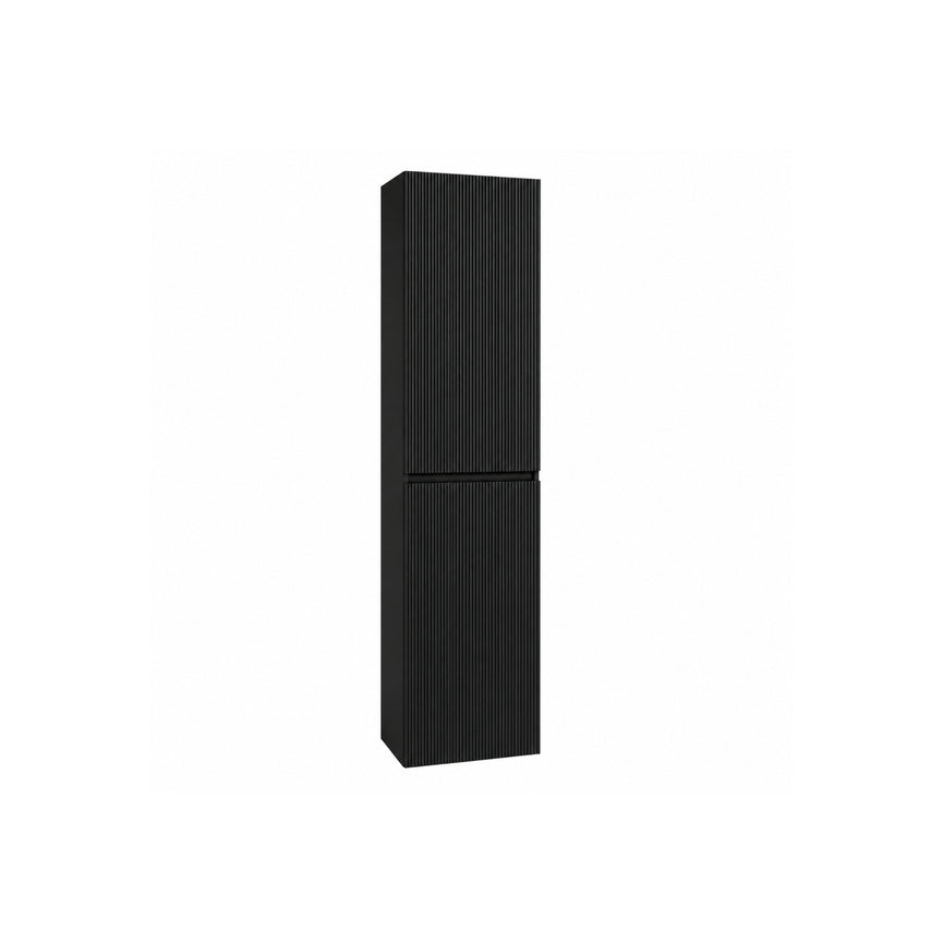 Façades ondulées pour armoire 18X72 pouces noir mat