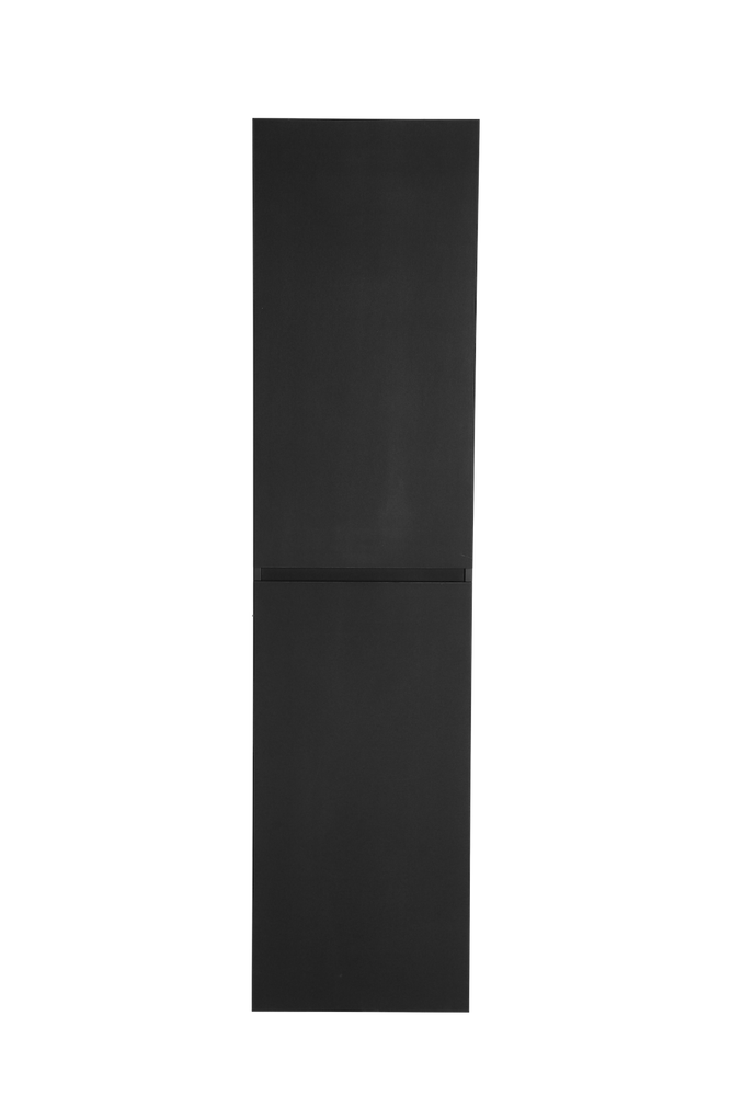 Armoire 18X72 pouces noir mat | Entrepôt de la Réno
