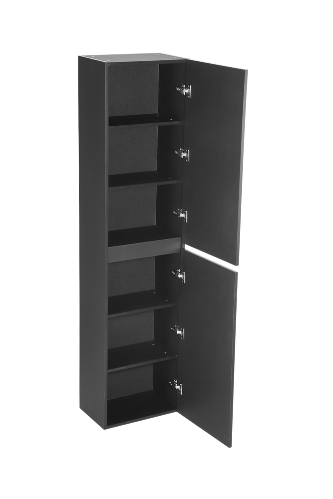 Armoire 18X72 pouces noir mat | Entrepôt de la Réno