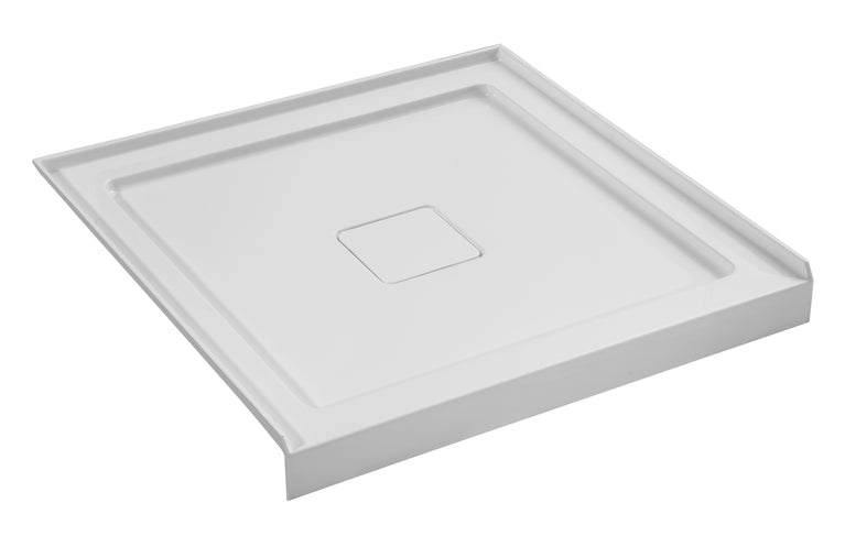 Douche (Base et Vitres inclus) noire 36"X36" en alcôve | Entrepôt de la Réno