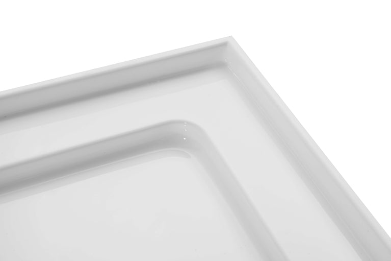 Douche (Base et Vitres inclus) chrome 36"X36" en alcôve | Entrepôt de la Réno
