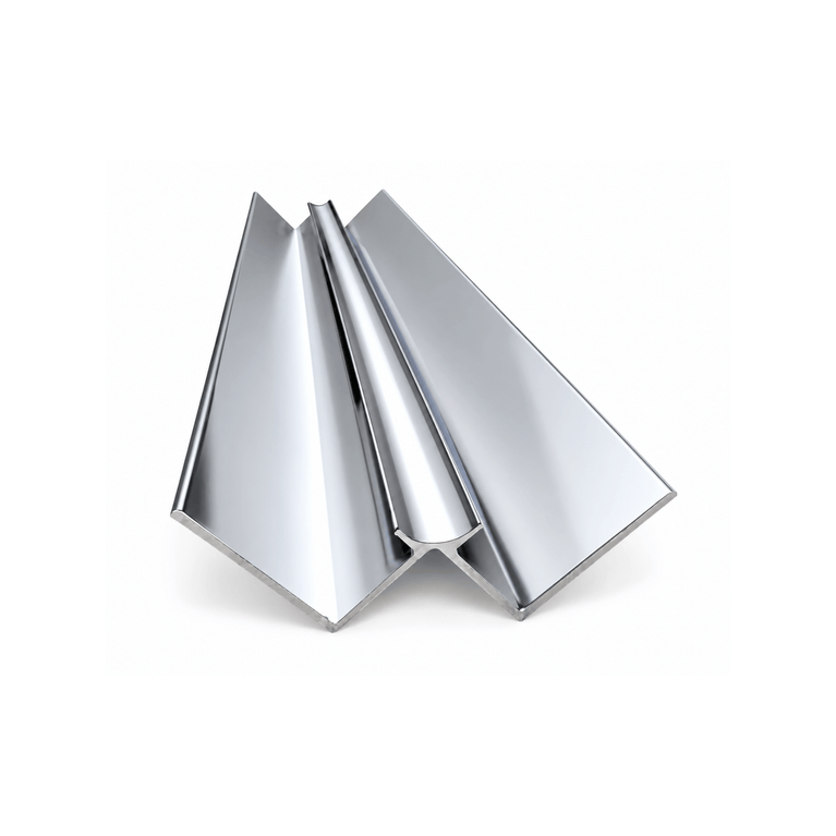 Chrome aluminum inside corner trim