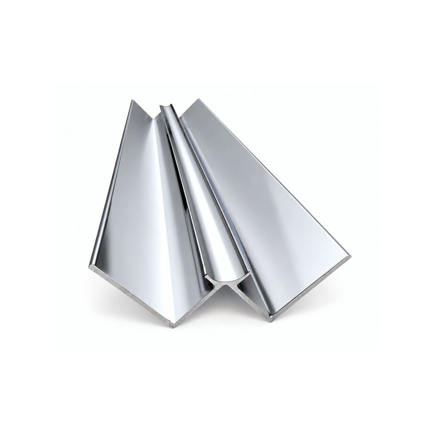 Chrome aluminum inside corner trim