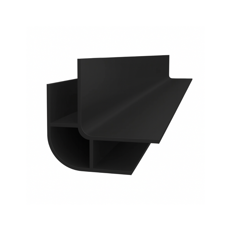 Moulure de coin extérieure en PVC - noire mat