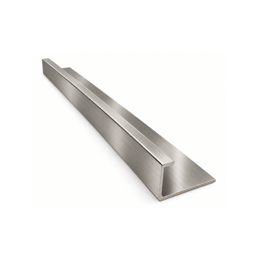 Brushed aluminum finishing trim