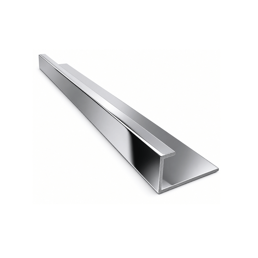 Chrome aluminum finishing trim