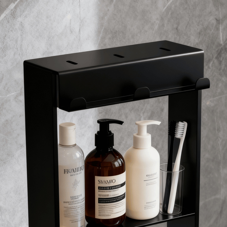 Niche de douche double amovible 12X24 - Noir