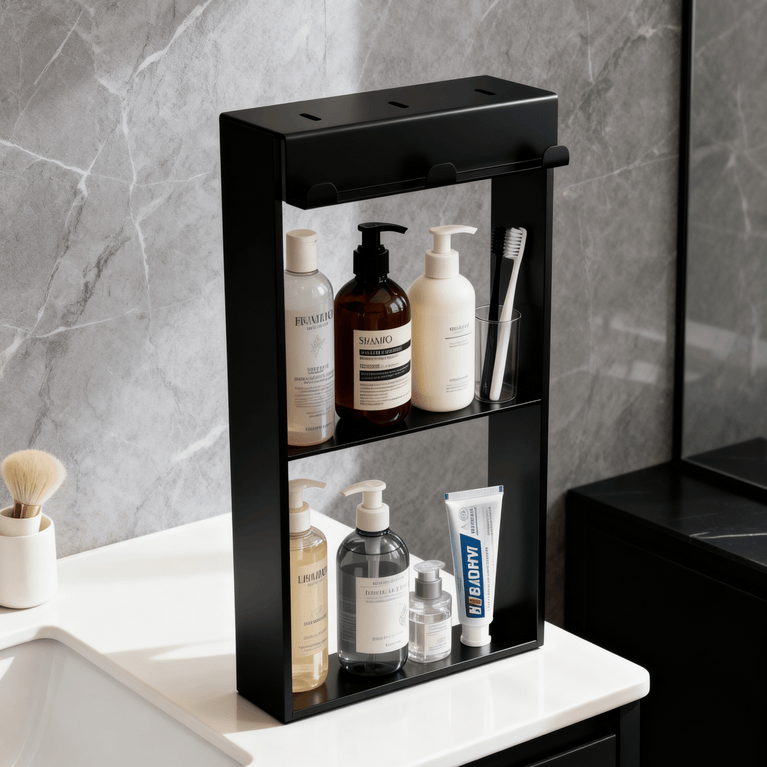 Niche de douche double amovible 12X24 - Noir