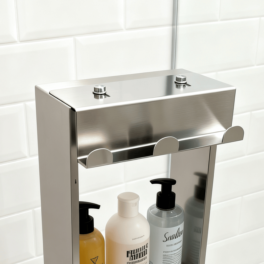 Niche de douche triple amovible 8X35.5 - Chrome satiné