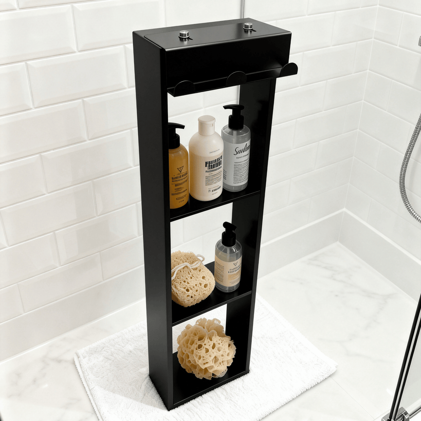 Niche de douche triple amovible 8X35.5 - Noir