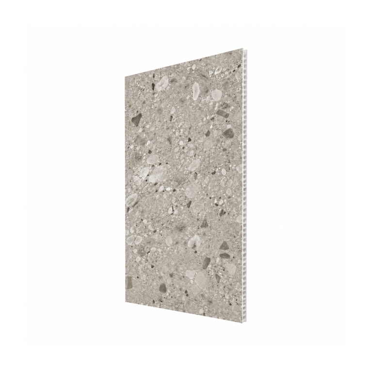 Mur de douche en PVC effet terrazzo grigio mat 48 po x 96 pouce