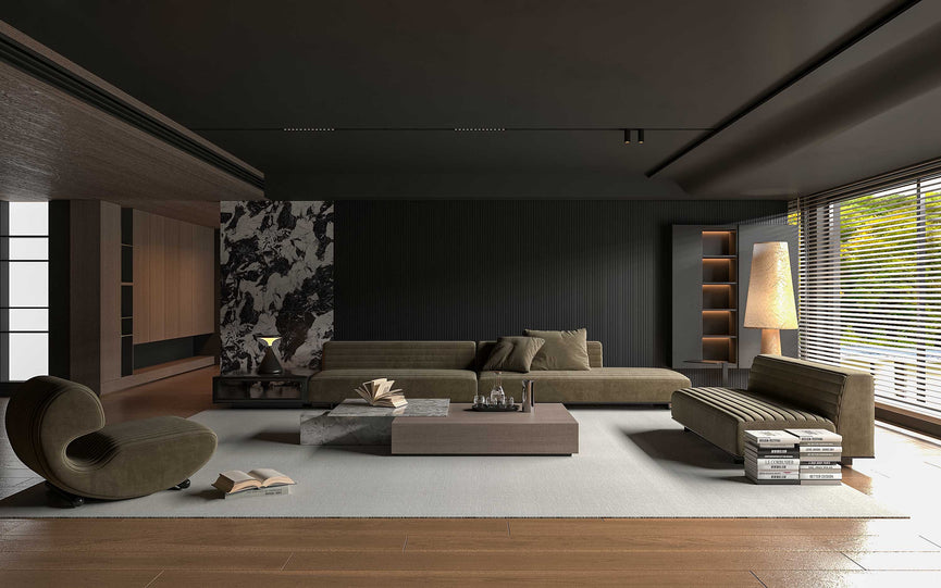 Panneau décoratif mural WPC – carré noir