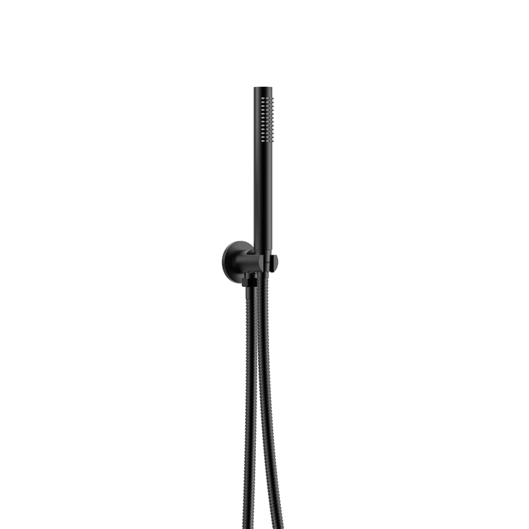 Robinetterie CASCATA de douche - rond noir mat