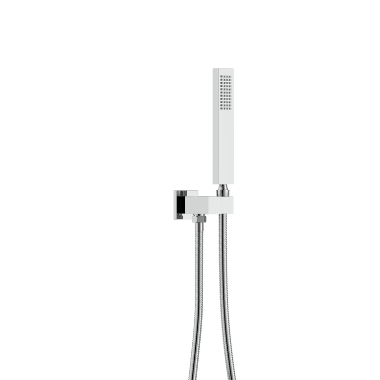 Robinetterie SERENITA murale pour bain douche carré chrome