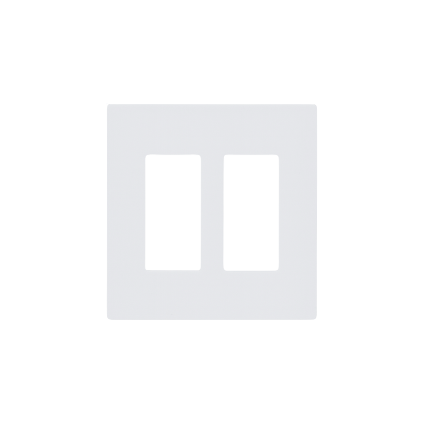 Plaque murale blanche sans vis apparente - Double