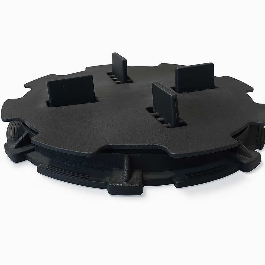 Plot de support ajustable en plastique – 10 à 15 mm