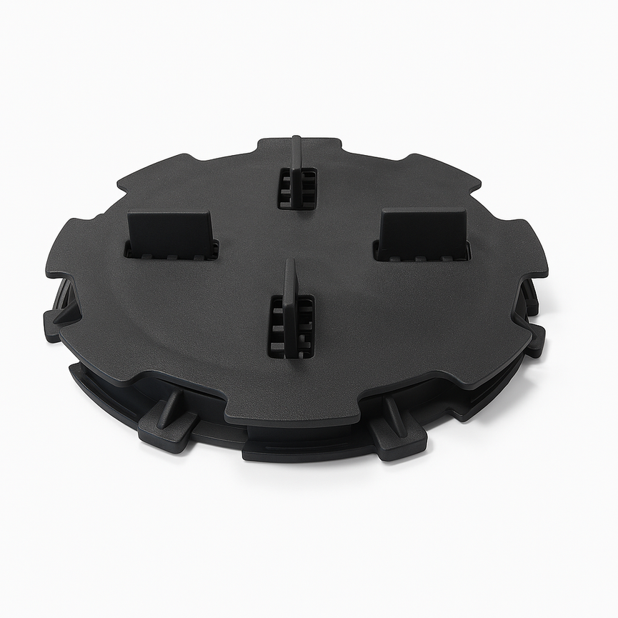 Plot de support ajustable en plastique – 10 à 15 mm