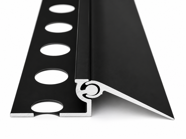 12 mm adaptive molding in matte black aluminum