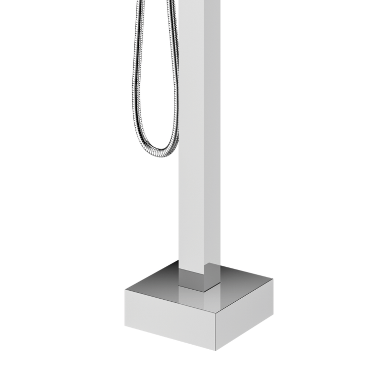 Square Freestanding Bathtub Faucet – Chrome