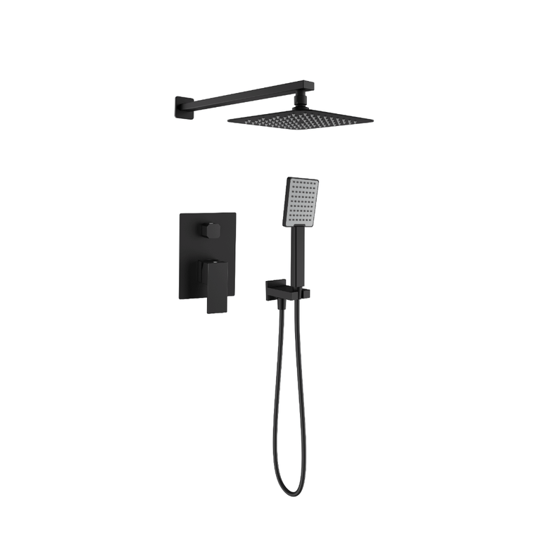 Robinet de douche carré noir