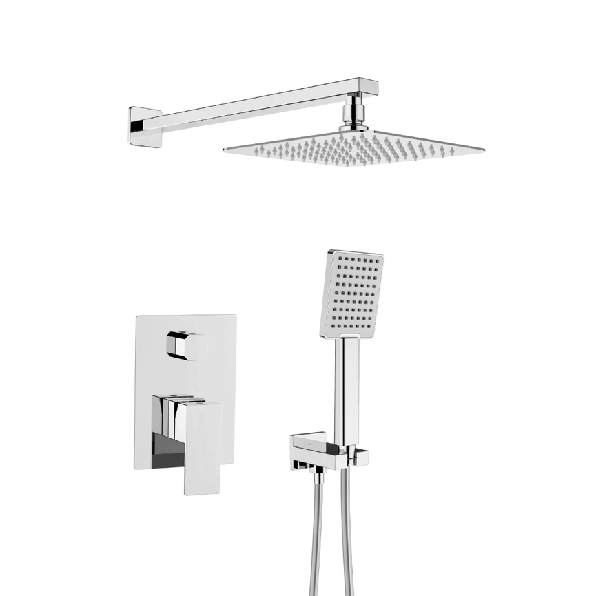 Robinet de douche carré chrome
