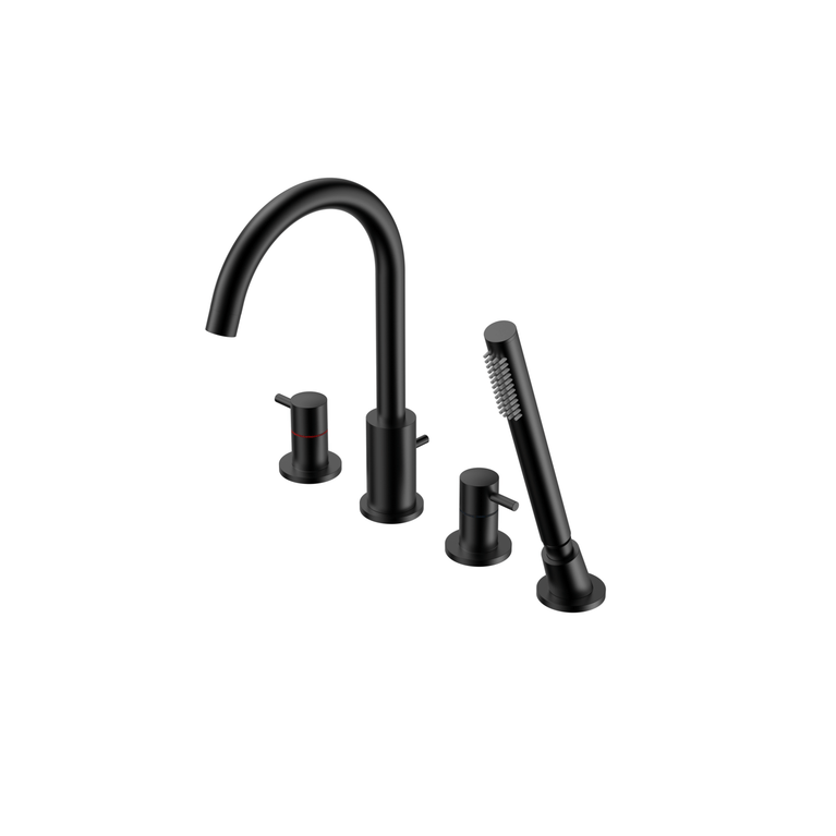 Robinetterie SERENITA sur bain - noir mat