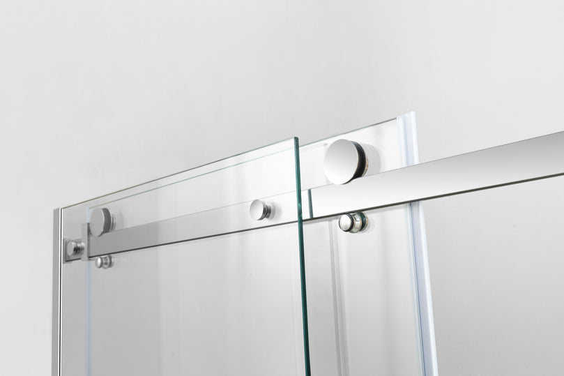 Douche (Base et Vitres inclus) chome 36"X48" en alcove | Entrepôt de la Réno