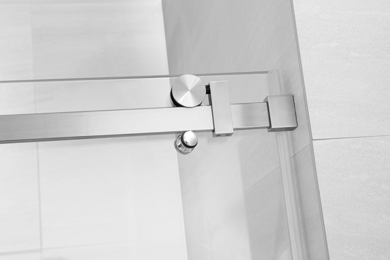 Douche (Base et Vitres inclus) chrome 36" X 48" en coin -Mur droit vitre gauche- | Entrepôt de la Réno